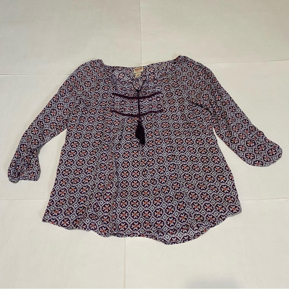 ⭐️Mossimo Supply Co. Women's Top - Purple and White Pattern